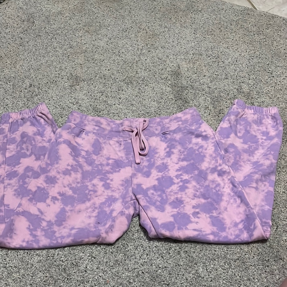 HYPE HOUSE purple tye dye sweat pants
